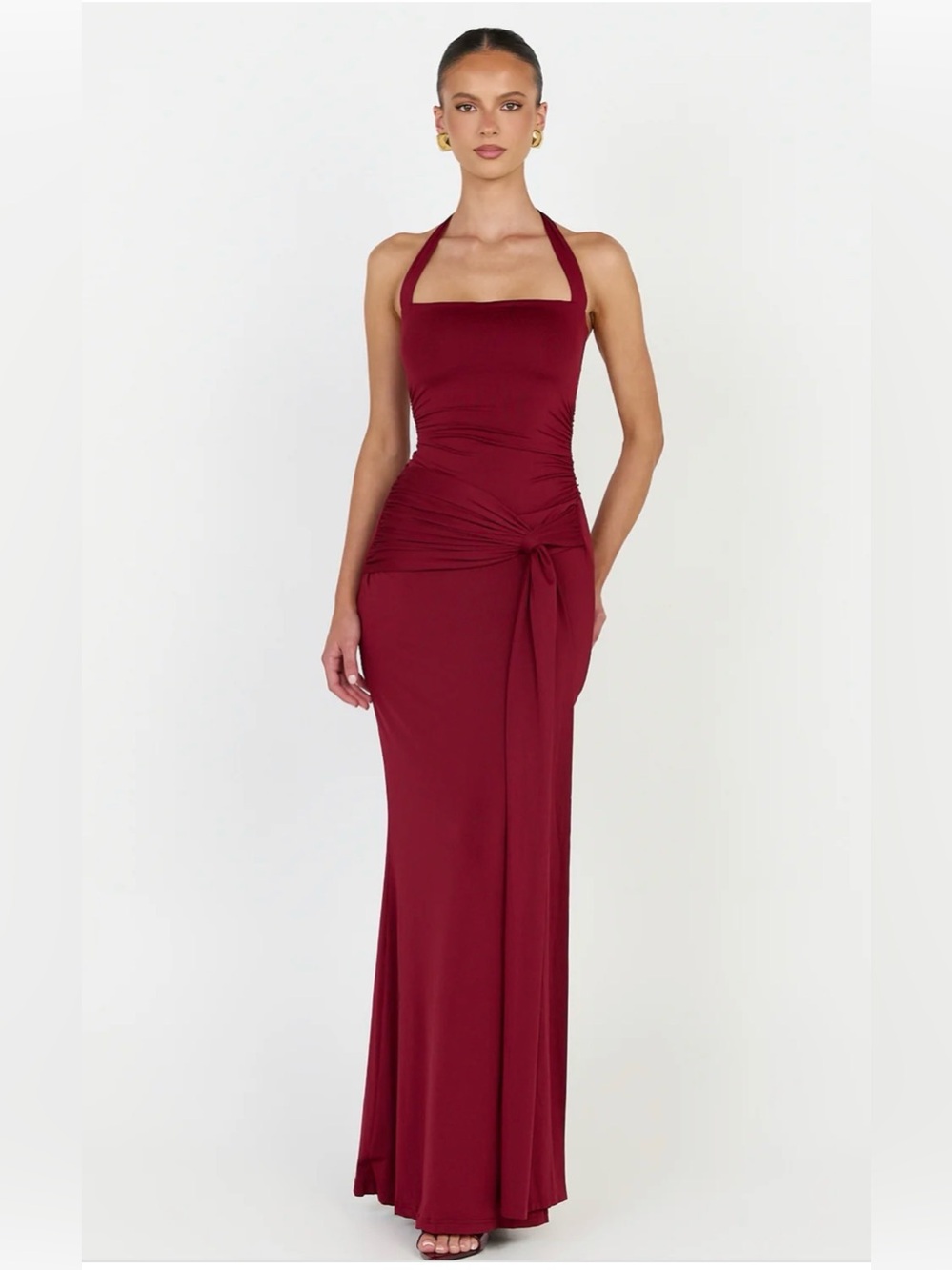 Showpo Amaya burgundy maxi Dress